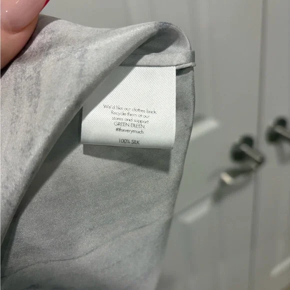 Eileen Fisher Marble Gray Sleeveless Top - Picture 3 of 3